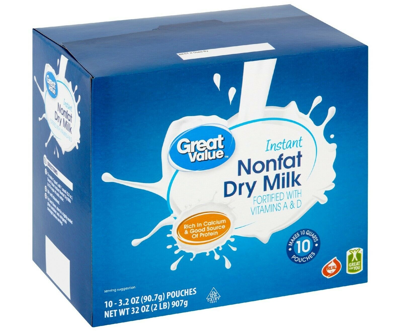 Great Value Dry Milk 1ct - 1 $top Value Pack